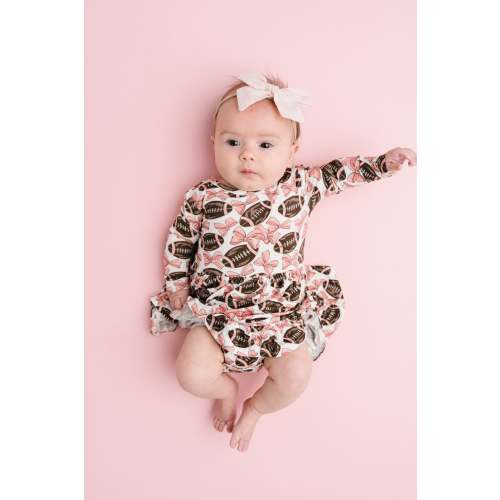 Bows & Touchdowns Bodysuit Bamboo Dress