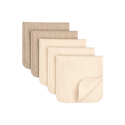 5-Pack Lyra Muslin Burp Cloths