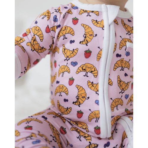 Croissant Baby Onesie Made From Buttery-Soft Bamboo | Shop PB & Grape