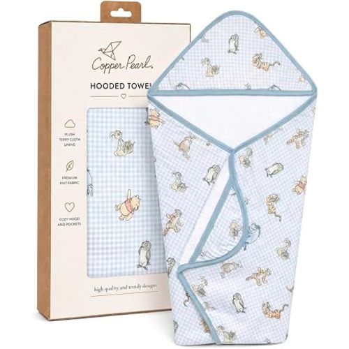 Copper Pearl Premium Knit Hooded Bath Towel Winnie The Pooh & Friends