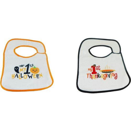 Hello Baby Wonder Halloween & Thanksgiving Bib Set - 2pk