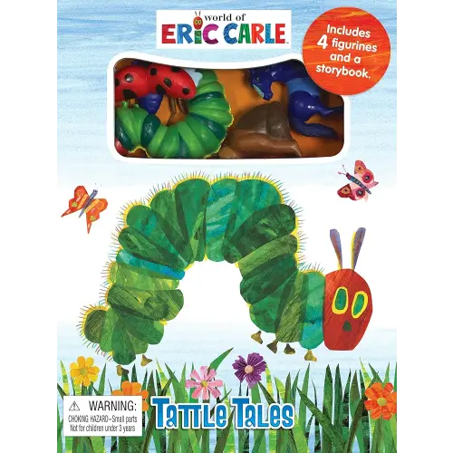 The World of Eric Carle Tattle Tales - Activity Books for kids, 12-page storybook, 4 figurines