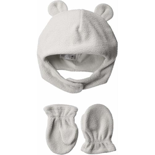 0-6 Months Baby Beary Cozy Hat and Mitten Set