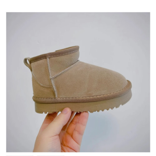 Toddler beige fur ankle boots – First Steps Baby & Toddler Clothing