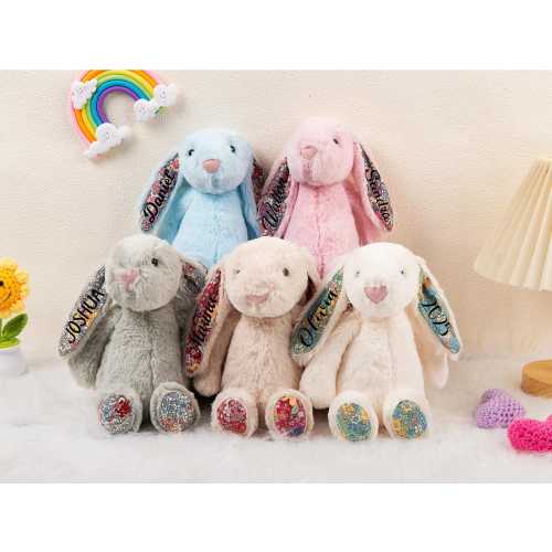 Personalized Plush Bunny: Custom Stuffed Animal, Easter Gift