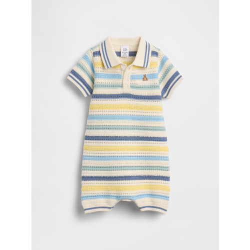 Baby Polo Sweater Shorty One-Piece