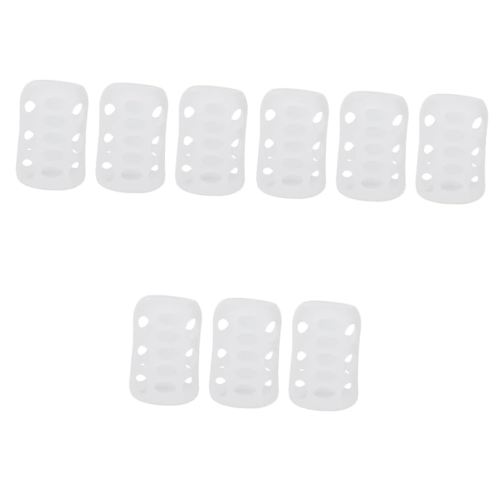 Toyvian 9pcs Bottle Cover Silicone -Scald Sleeve Heat Protective Case for Feeding Bottles Soft Non- Design Stylish Functional Accessory