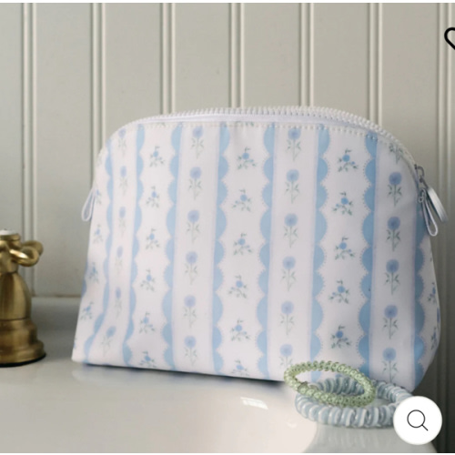 Cosmetic Bag - Goodie Bag - Ribbon Floral Blue – shopTRVLdesign