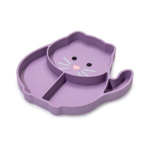 Melii Silicone Suction Plate - Cat: BPA-Free, Novelty Shape, Service For 1