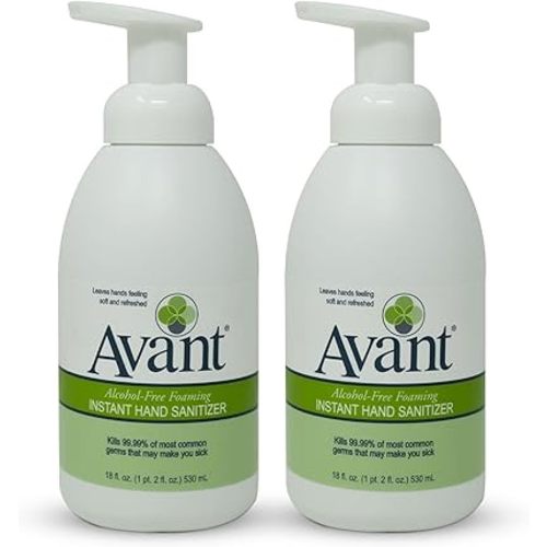 Avant® Alcohol-Free Foaming Hand Sanitizer, 18 oz Bottle 2-Pack bulk