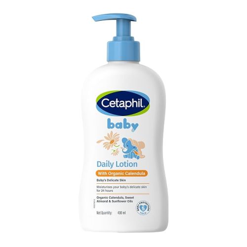 Baby Daily Lotion with Organic Calendula |Vitamin E | Sweet Almond & Sunflower Oils |13.5 Fl. Oz