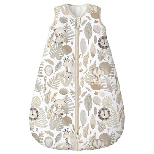 Yoofoss Baby Sleep Sack 18-24 Months, 1.5 Tog Baby Wearable Blanket with 2-Way Zipper, 100% Cotton Organic Fabric Winter Infant Sleeping Sack, Warm Soft Comfy