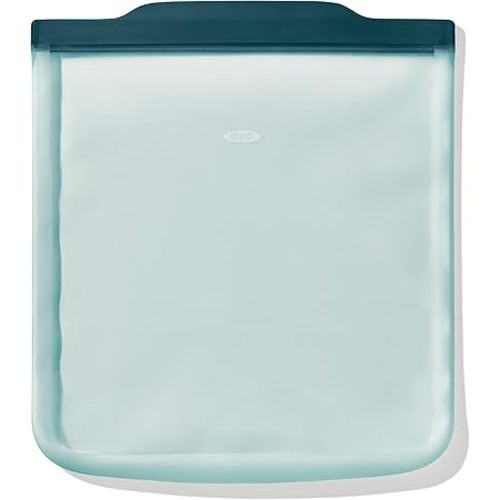 OXO Good Grips Silicone Reusable Bag – Gallon Bag (128 oz) - Lagoon