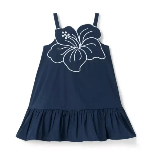 Girl Maritime Navy The Hibiscus Dress by Janie and Jack