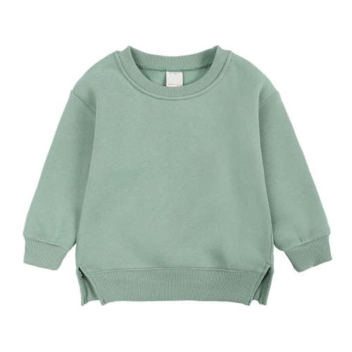 Pullover for Child Toddler Boys And Girls Sweater Coat Round Neck Small And Medium Children's Pullover Solid Color Fleece Top Up to 65% off