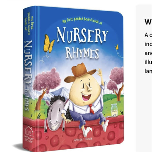 Nursery Rhymes Board Book (My First Book Series): Illustrated Classic Nursery Rhymes