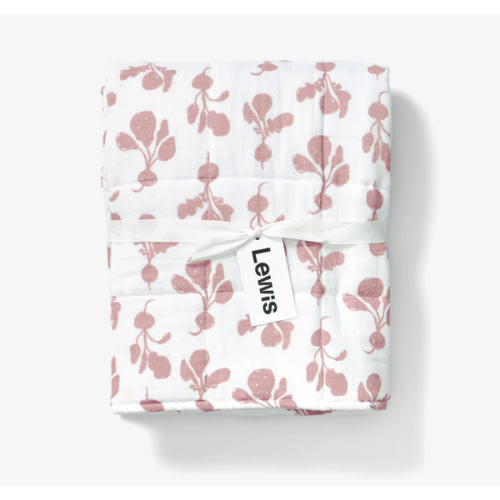 Quilted Baby Blanket - Radish | Mauve – Lewis