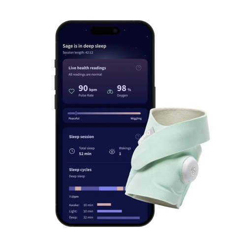 Owlet Dream Sock - Smart Wearable Baby Monitor with Live Heart Rate & Oxygen Alerts