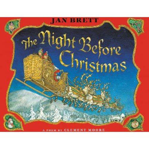 The Night Before Christmas - by Jan Brett (Board Book)