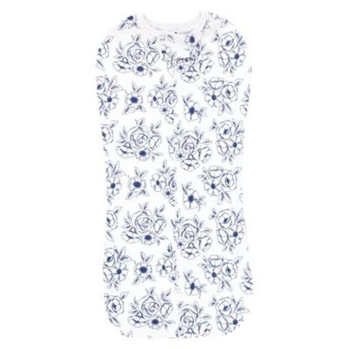 Hudson Baby Infant Girl Sleep Pod, Blue Toile, 0-2 Months
