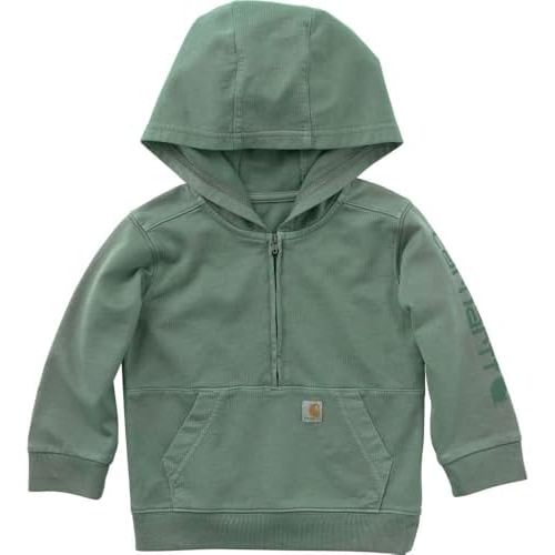 Carhartt Boys’ Long Sleeve Re-Engineered Garment Dye Half-Zip Sweatshirt
