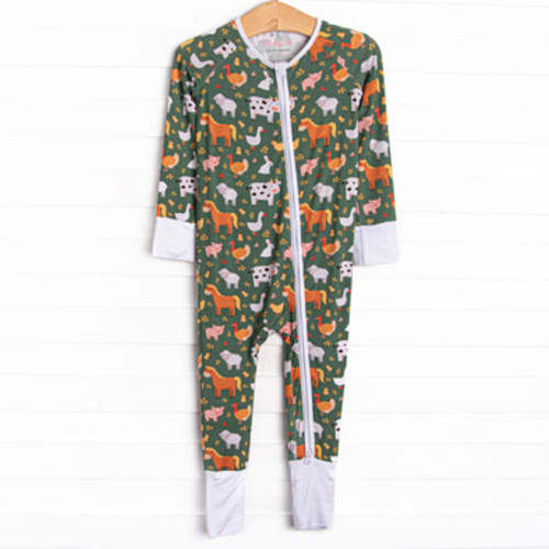 Hay Day Bamboo Zippy Pajama, Green – Stitchy Fish