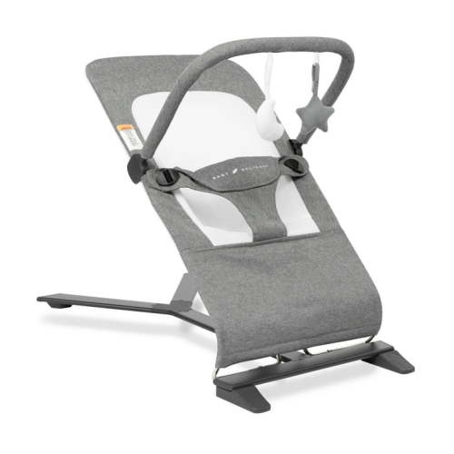 Baby Delight Alpine Deluxe Portable Bouncer, Charcoal Tweed, for Infants 0-6 Months