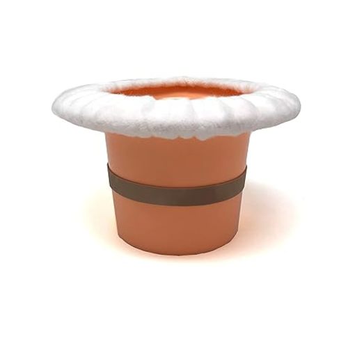 Top Hat Potty for Newborn Infant Potty Training | Elimination Communication | Includes 100% Cotton Undyed Fleece Cozy | Anti-Slip Rubber Band | for EC Baby Potty Training (Peach)