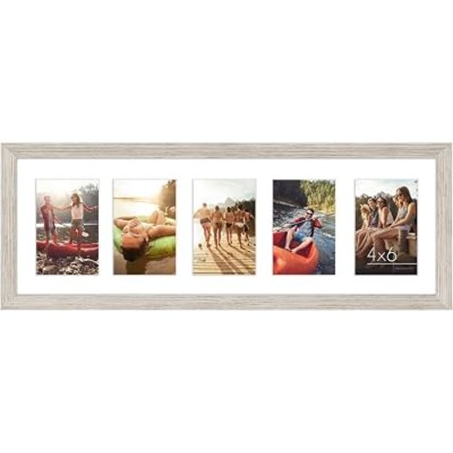 Americanflat 4x6 Collage Picture Frame - Fits 5 - Driftwood