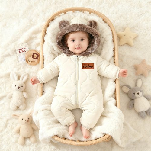 Personalized Baby Hooded Warm Cotton Jacket | KKBaby129