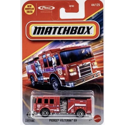 Matchbox Pierce Volterra EV Firetruck [Red] 44/125-1:64 Scale Diecast Toy Vehicle