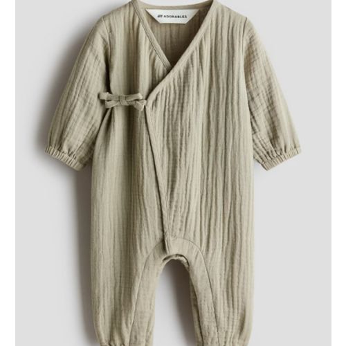 Cotton muslin romper suit