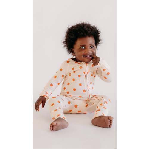 Infant Romper in Peaches - 0-3
