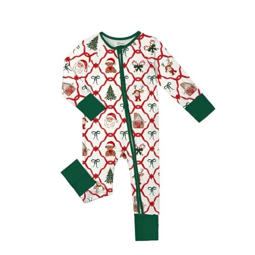 Weiwei Pajamas for Baby Boys & Girls, Viscose from Bamboo Footie Pajamas Convertible Newborn Sleeper, Zipper Onesie 0-24M,YKK