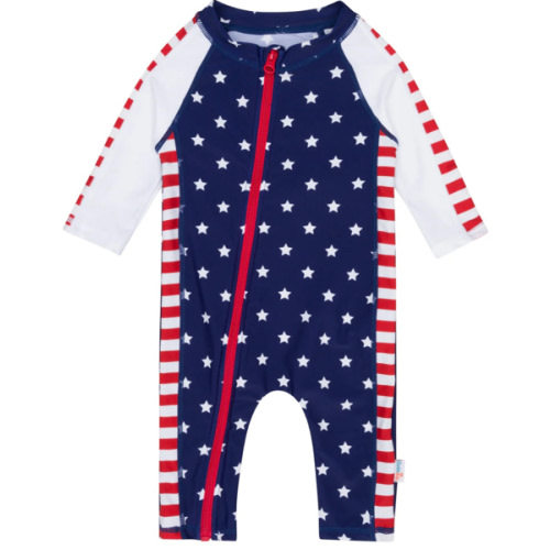 Sunsuit - Long Sleeve Romper Swimsuit | "Americana"