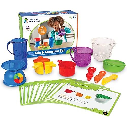 Learning Resources Mix And Measure Activity Set, Experiment Mixing Tools, 22 Pieces, Ages 3+