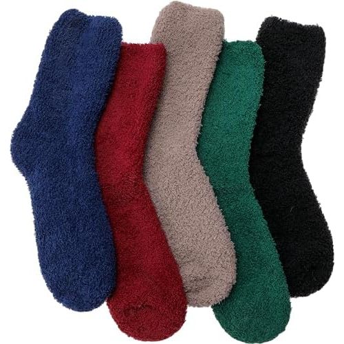 EBMORE Womens Fuzzy Socks Fleece Fluffy Cabin Plush Warm Sleep Soft Cozy Winter Adult Socks