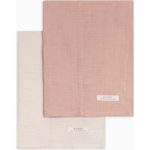 Organic 2-Pack Muslin Burp Cloths