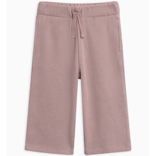 Clove Waffle Knit Straight Leg Pants - Purple, 0-3mo