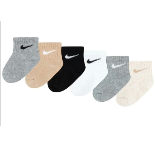 Nike Calcetines Tobilleros Surtidos para Bebés Niños O Bebés Niñas, Paquete de 6 Talla 12-24 Meses
