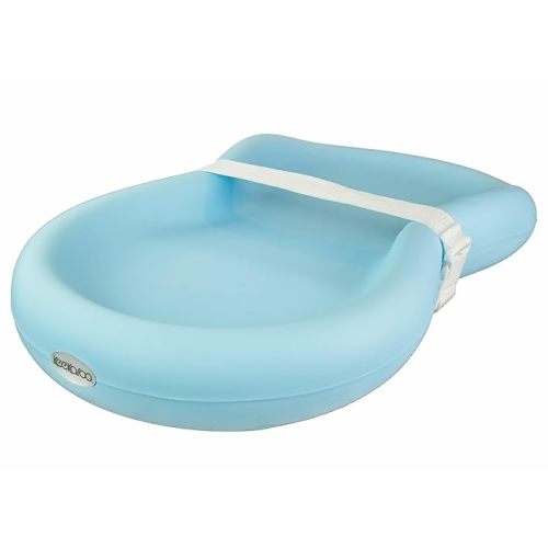 Keekaroo Peanut Changer Baby Blue – The Original Made in USA Easy-to-Clean Changing pad and The only Shell Over Foam, Fully impermeable to Fluid - Limited Edition Color