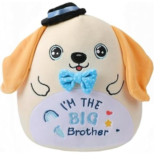 Big Brother Gifts Dog Plush – Labrador Stuffed Animal with I Am The Big Brother Gift Theme, Perfect for Newborn's Brother
