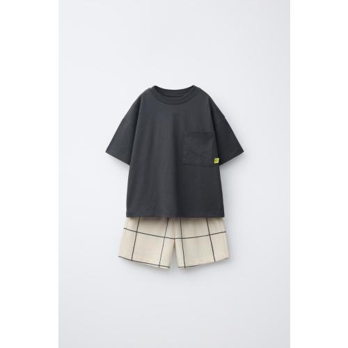 PLAID BERMUDA JOGGING SET - Dark anthracite | ZARA United States