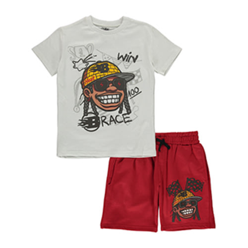 Billion Dollar Coin Boys' 2-Piece Knit Shorts Set Outfit