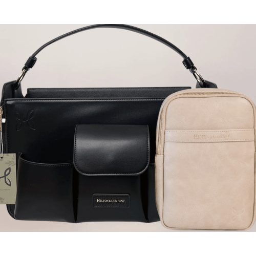 Mini Mae (Mauve) + Caddy (Black) Bundle