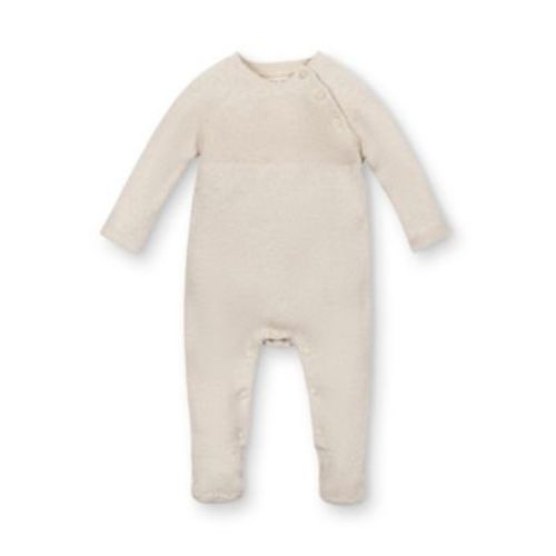 Unisex Organic Raglan Footed Sweater Romper - Baby