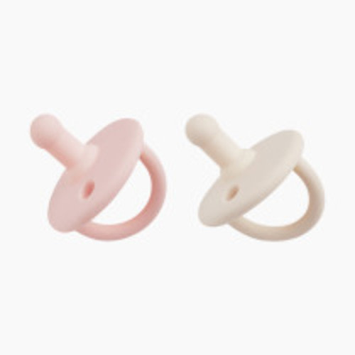 AEIOU Silicone Pacifier (2 Pack) - Petal/Oat Milk