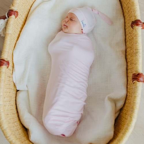 Knit Swaddle Blanket - Blossom