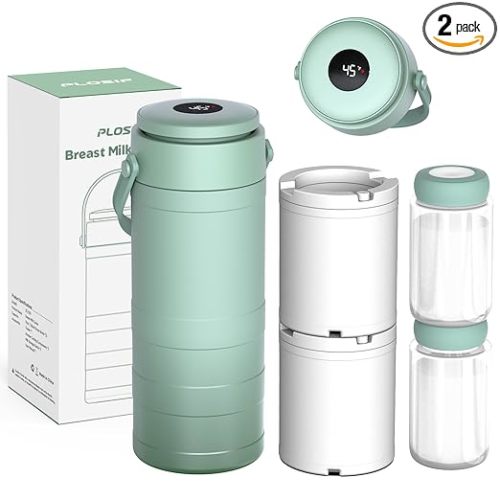 Portable Breast Milk Cooler, Green