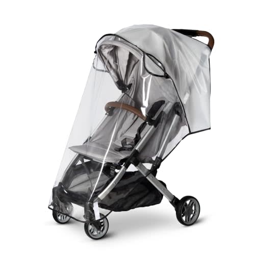 bemece Universal Stroller Rain Cover, Clear EVA Shield with Side Air Vents | bemece Stroller Rain Cover, Clear EVA Shield with Air Vents for Most Single Strollers, Wind, Snow & Dust Protection